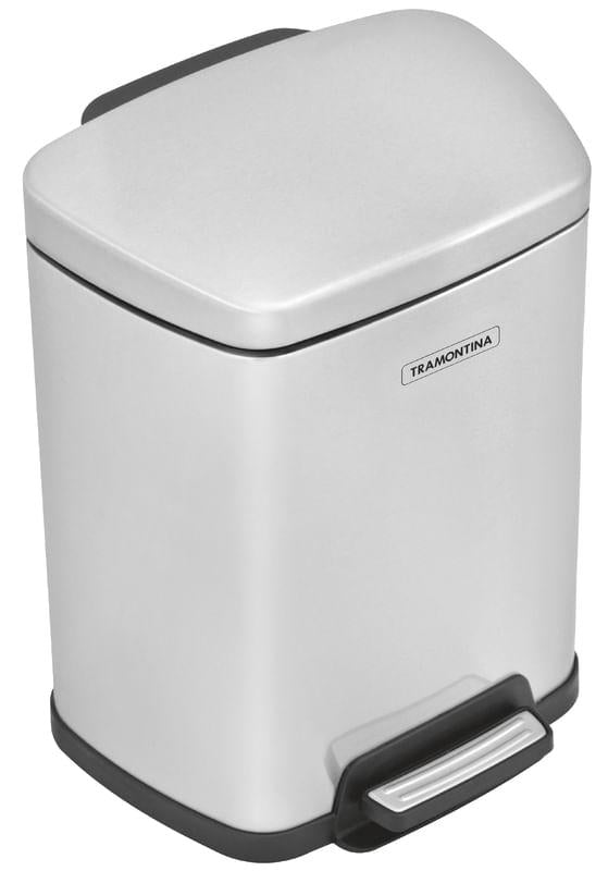 Lixeira Aço Inox com Pedal Tipo D 8 Litros Tramontina OUTLET 94900386