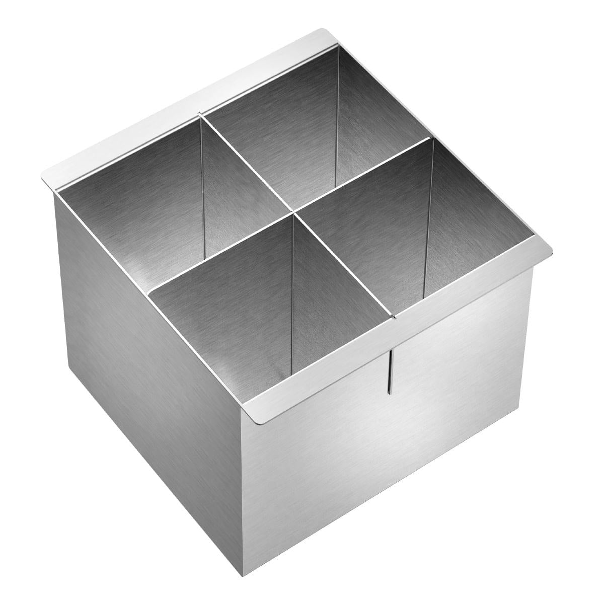 Canal Organizador de Cozinha Docol 45cm em Aço Inox com 2 Módulos