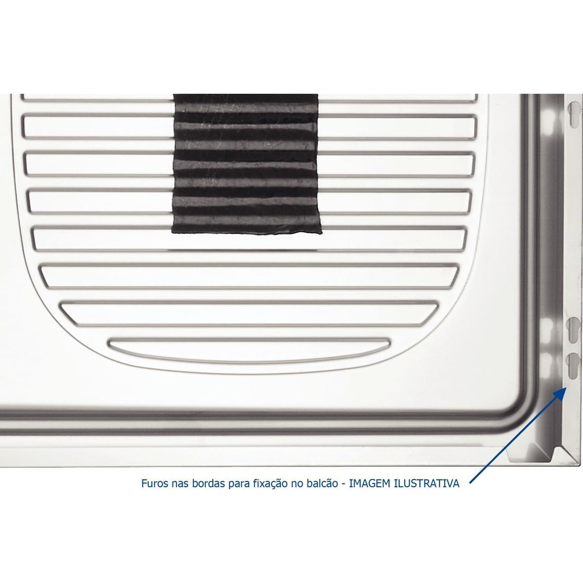 Pia de Apoio Tramontina Stratta 40 DX em Aço Inox 100 x 50 cm