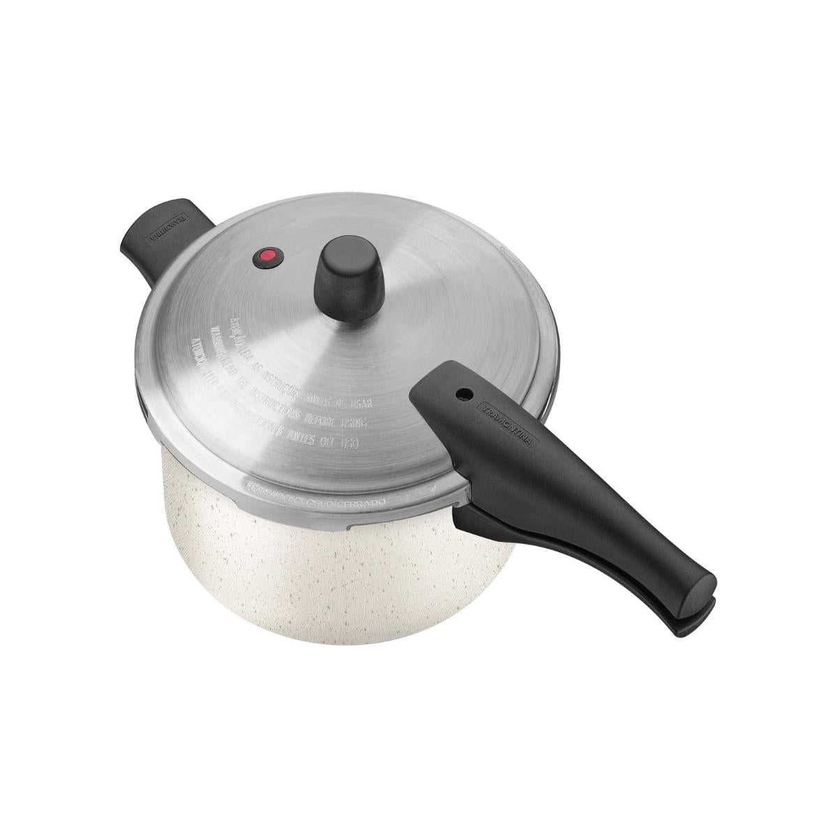 Panela de Pressão Tramontina Vancouver Effect em Alumínio Starflon Max Bege 20 cm 4,5 L