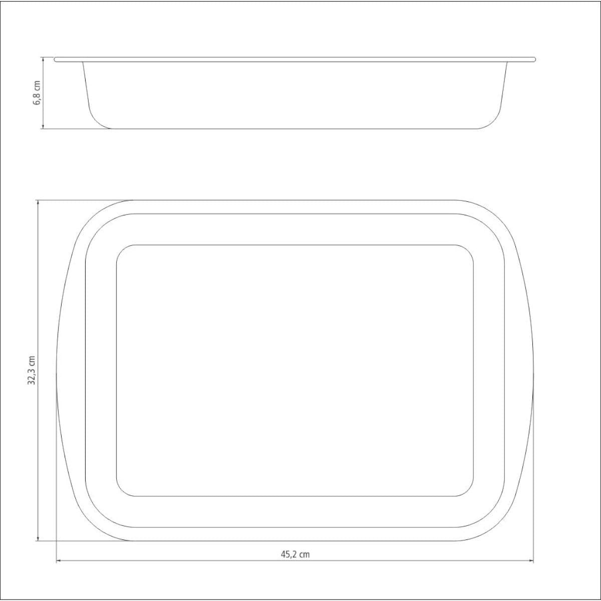 Assadeira Funda Tramontina Grafite 40cm Antiaderente Starflon Max 7,2L