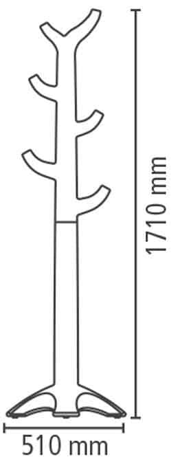 Cabideiro ALBERO Concreto Tramontina 92750210