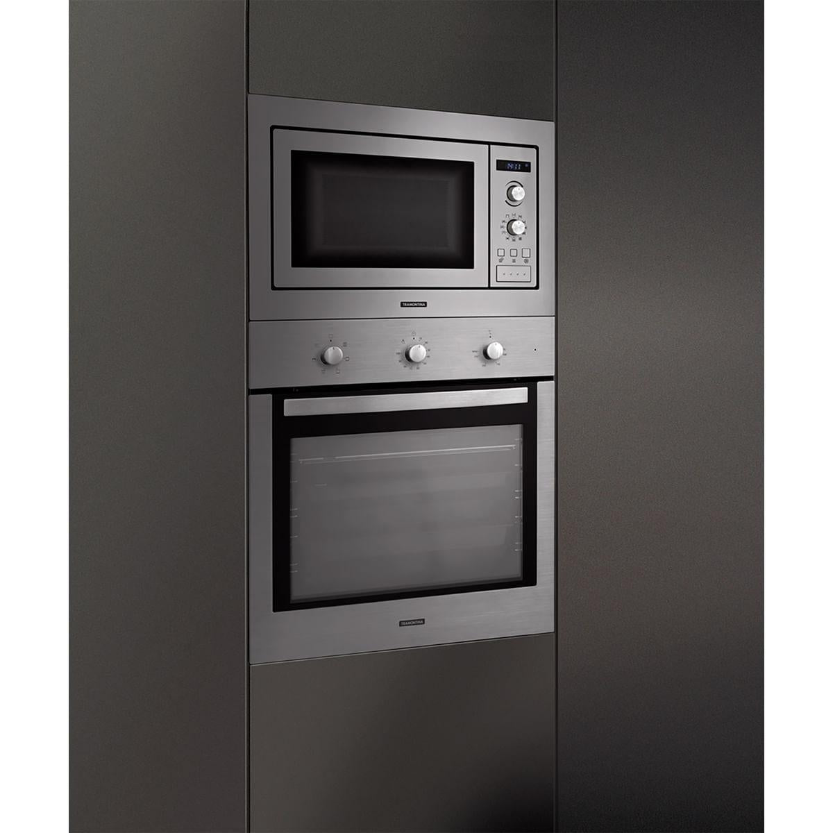 Forno Elétrico de Embutir Tramontina New Inox Cook em Aço Inox 7 Funções 71 L