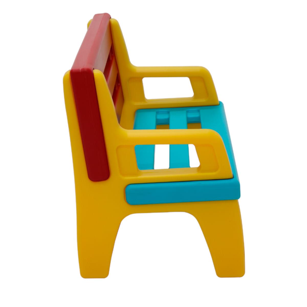Banco Infantil Tramontina Pause em Polietileno Colorido