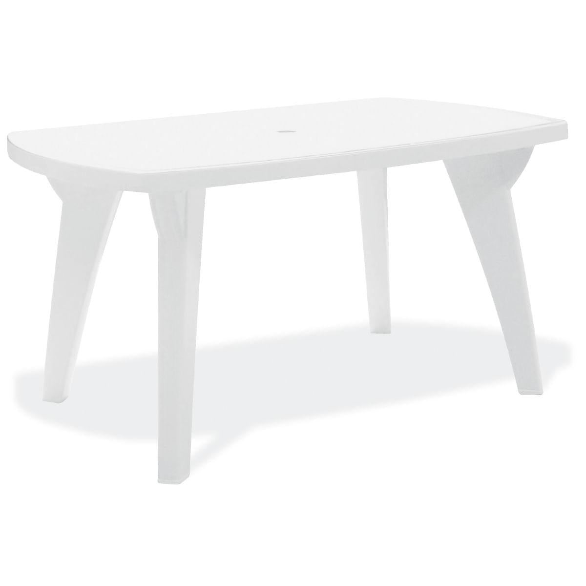 Mesa Tramontina Bali Branca em Polipropileno 136 x 84 cm