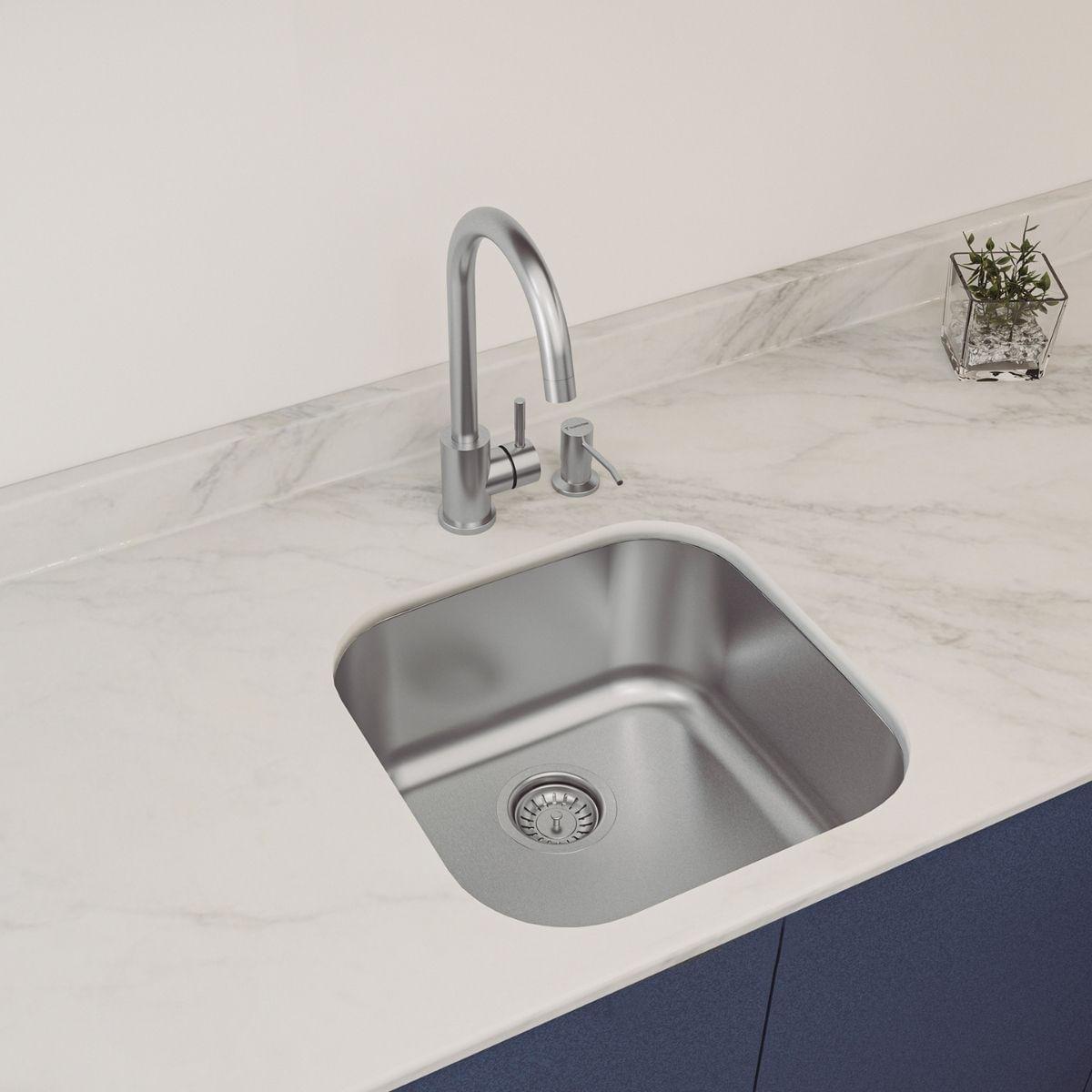 Cuba Tramontina Aria Maxi 40 BS 40x40cm Inox com Monocomando e Dosador