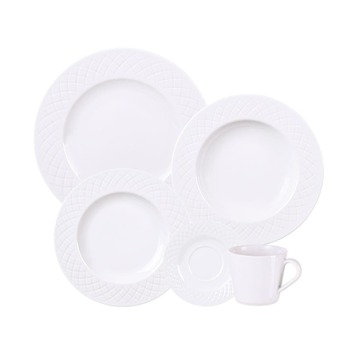 Aparelho de Jantar Tramontina Ingrid em Porcelana 20 Peças