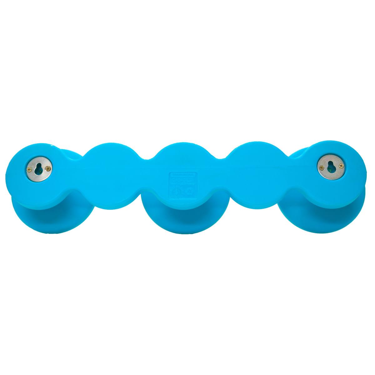 Cabide Infantil Tramontina Bola em Polietileno Azul