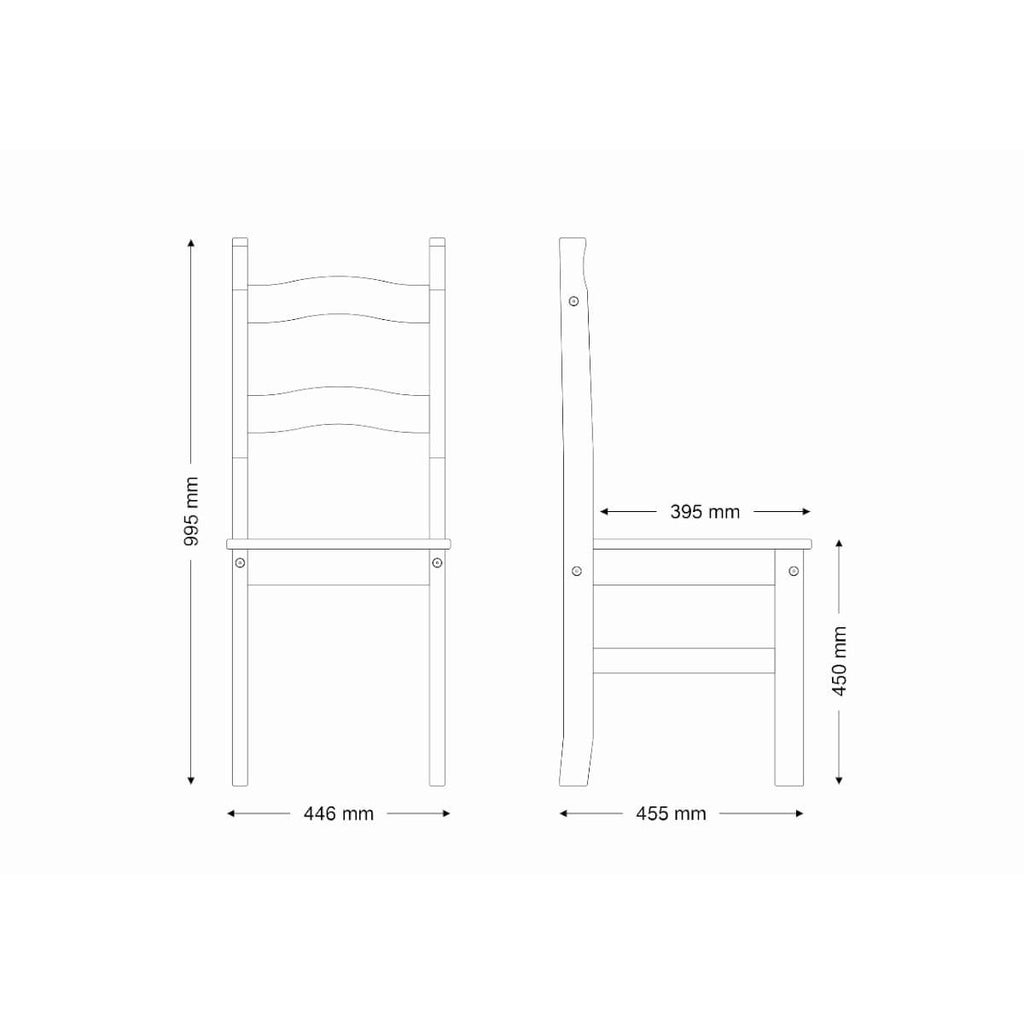 Conjunto Sala de Jantar Mesa 100x80 cm 4 Cadeiras Madeira Marin Brasil