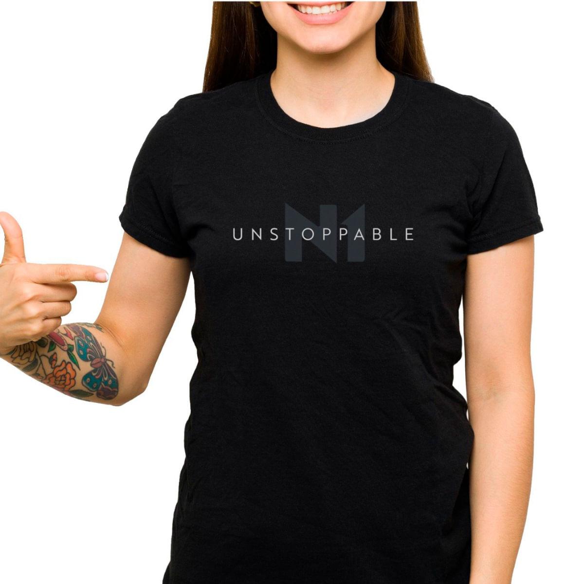 Camiseta N1 Unstoppable 100% Algodão Pima Preto