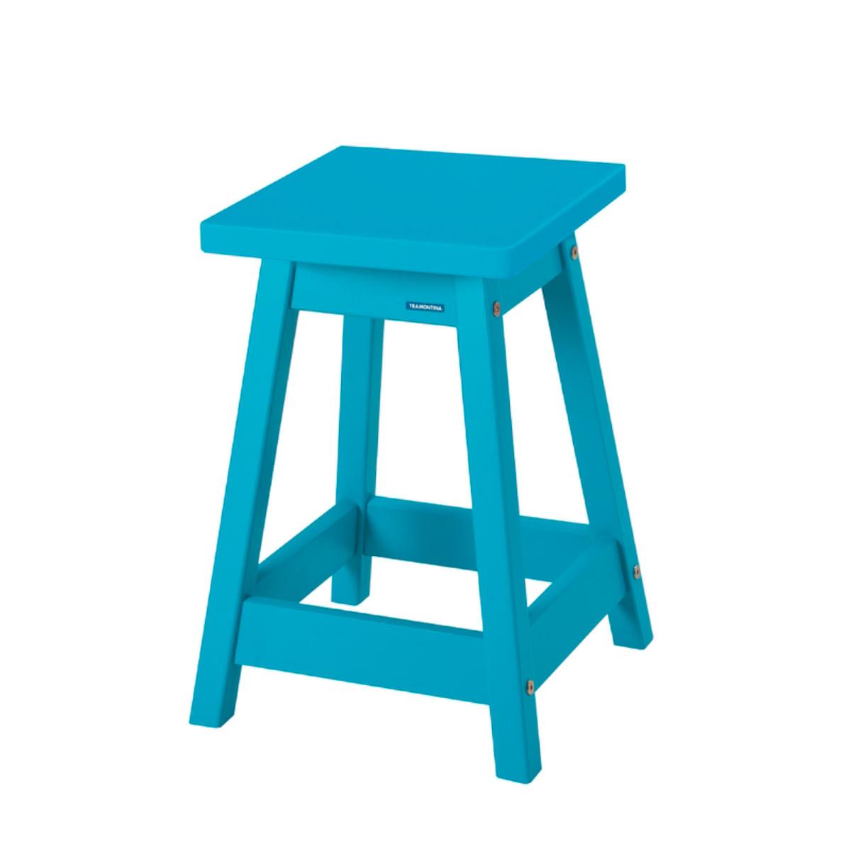 Banqueta Media Naturalle Quadra Azul Tramontina 91452047