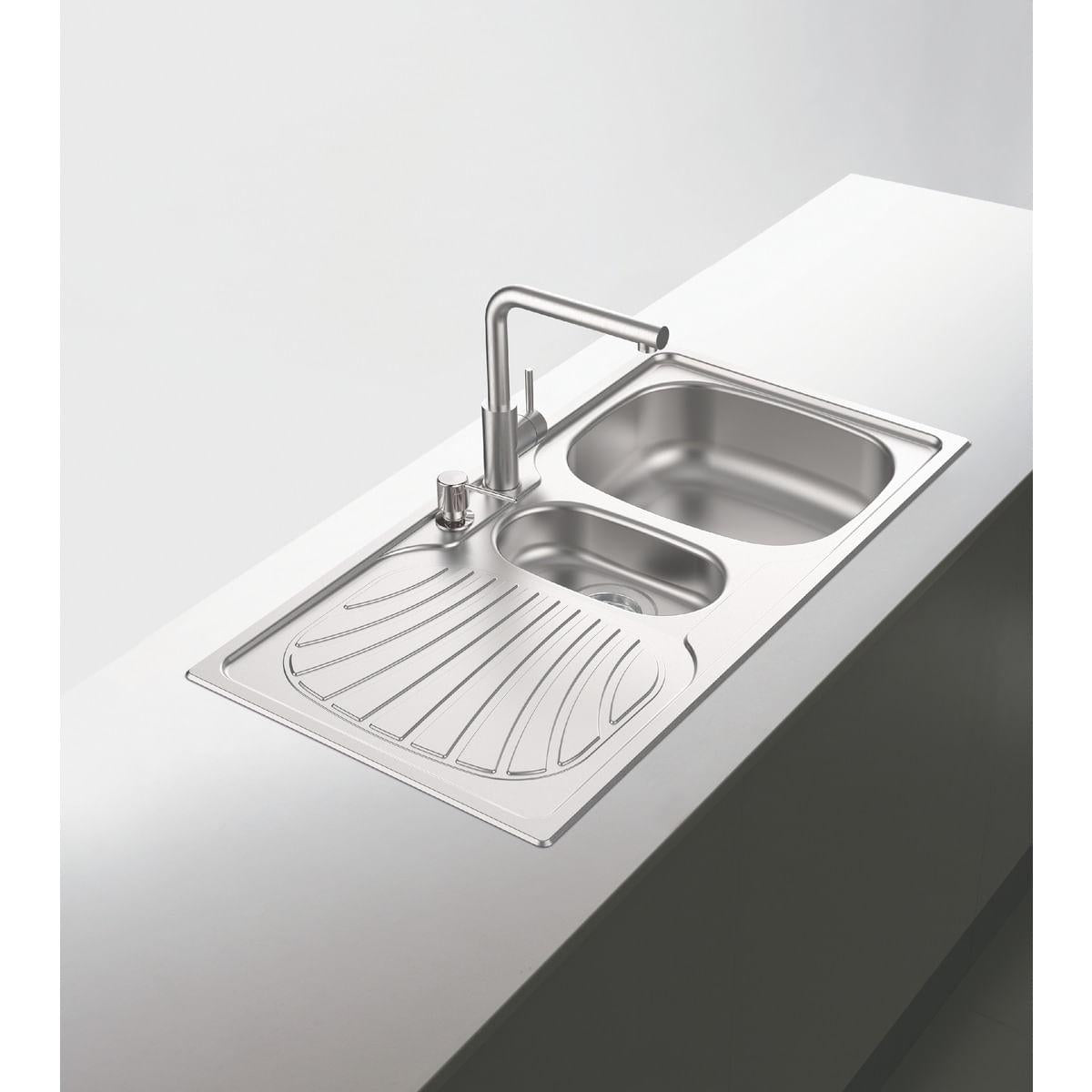 Cuba de Sobrepor Tramontina Vega 1.5C 34 Plus R em Aço Inox Pré Polido 100 x 50 cm