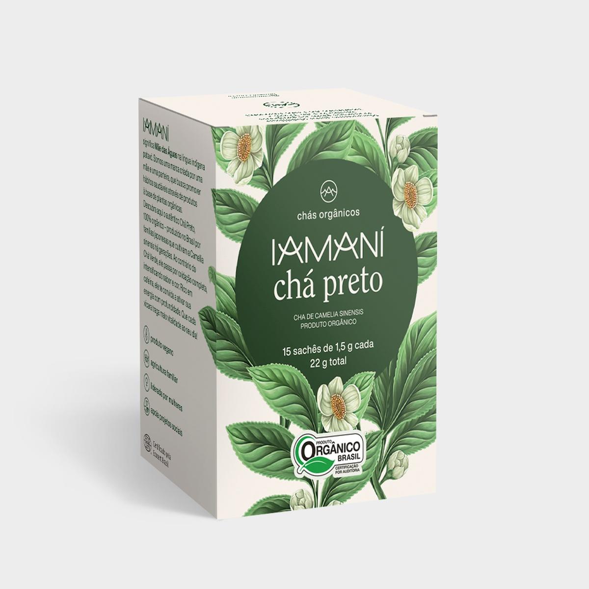 Chá Preto Orgânico Iamaní 15 Sachês