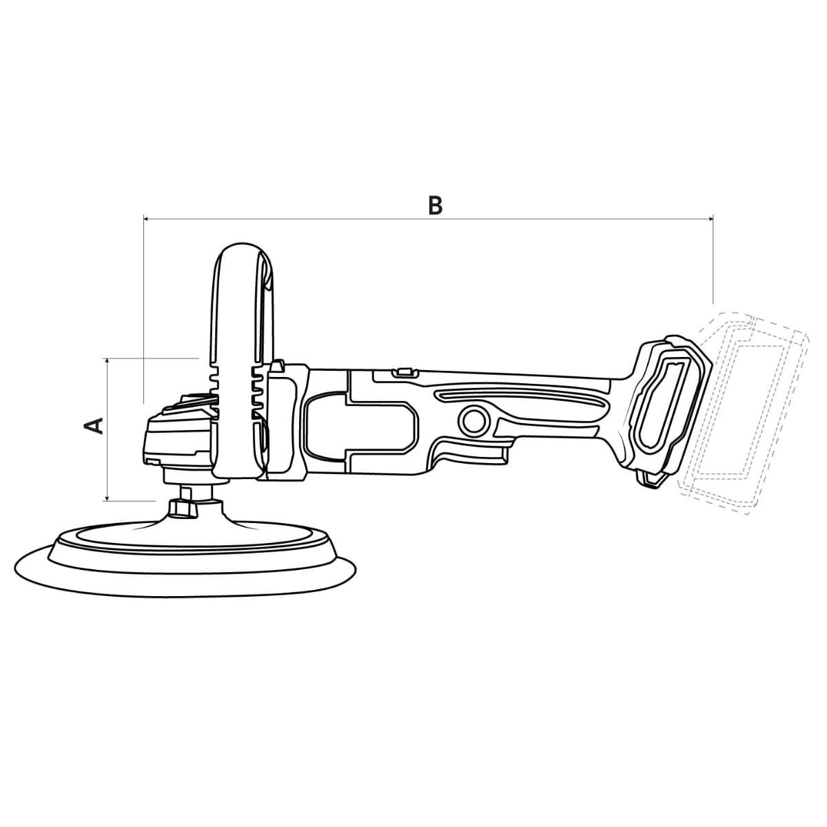 Politriz 20V 7" Tramontina Sem Bateria e Carregador