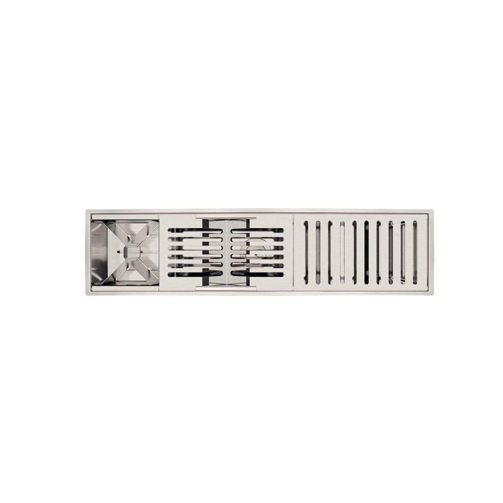 Canal Organizador em Aço Inox Tramontina para Sobrepor Scotch Brite 75x18 cm