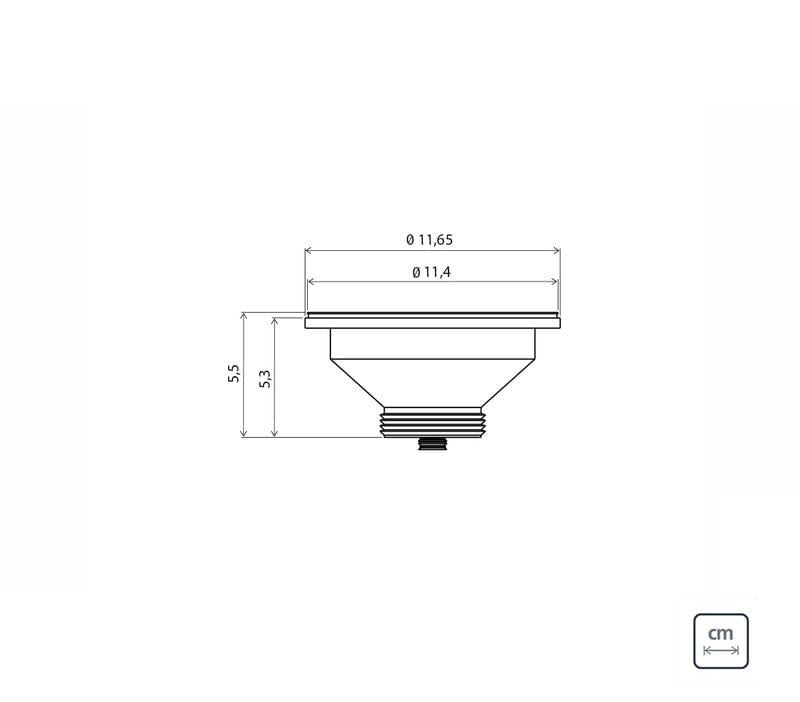 Cuba de Sobrepor Inox Acetinado 68,5x48,5cm Morgana 60 FX Tramontina OUTLET 94900354
