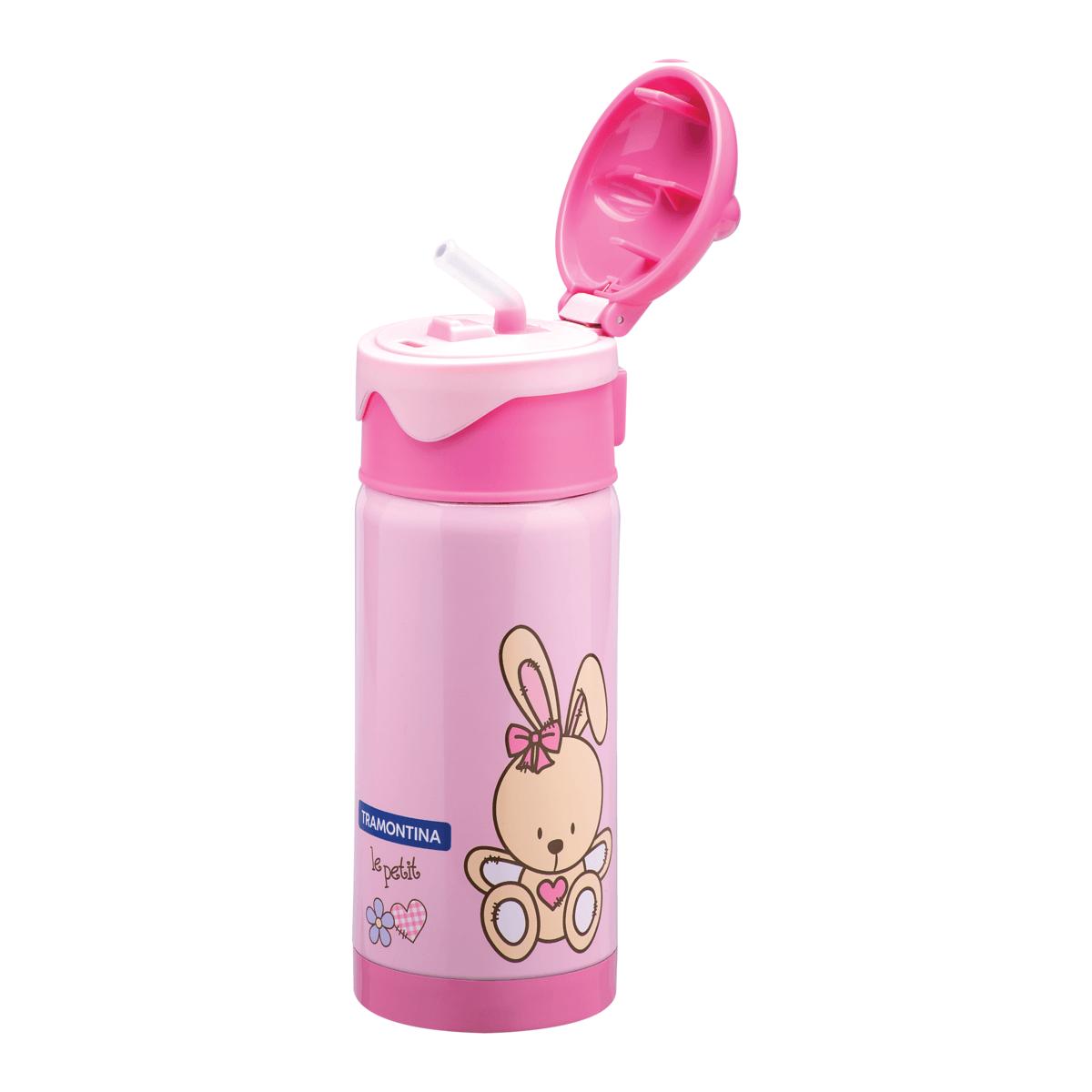 Garrafa Térmica Tramontina Infantil Rosa 350 ml 61649035