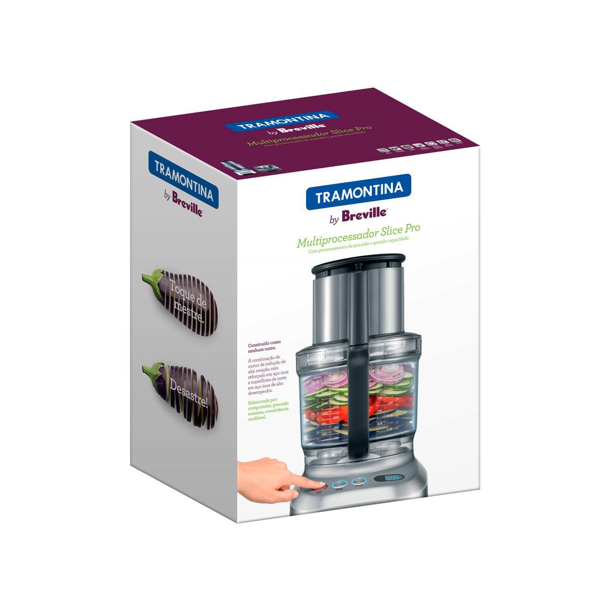 Multiprocessador Slice Pro 3,7 Litros 1200 Watts 110V Tramontina 69020011