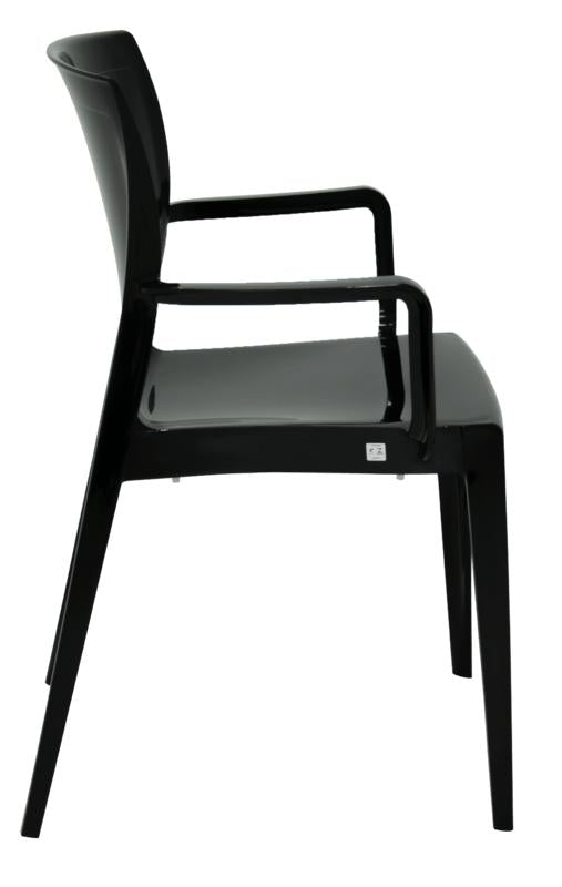 Cadeira Victória com braços preta Tramontina 92044009