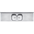 Pia de Apoio Tramontina Ribon 2C 34 em Aço Inox 200 x 55 cm