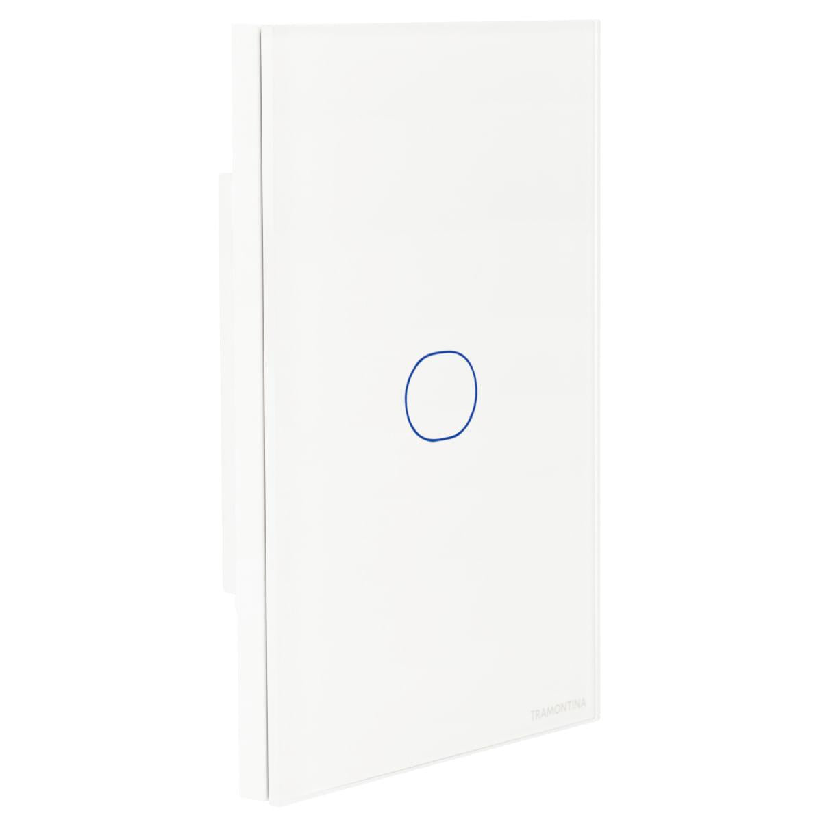 Interruptor Touch Wi-Fi Smart Tramontina Branco com 1 Canal