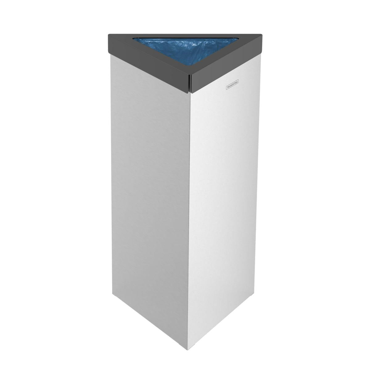 Lixeira Tramontina Terni 50 Litros em Aço Inox Scotch Brite