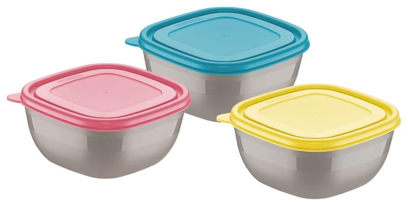 Conjunto de potes 3 peças Mix Color Tramontina 25099948