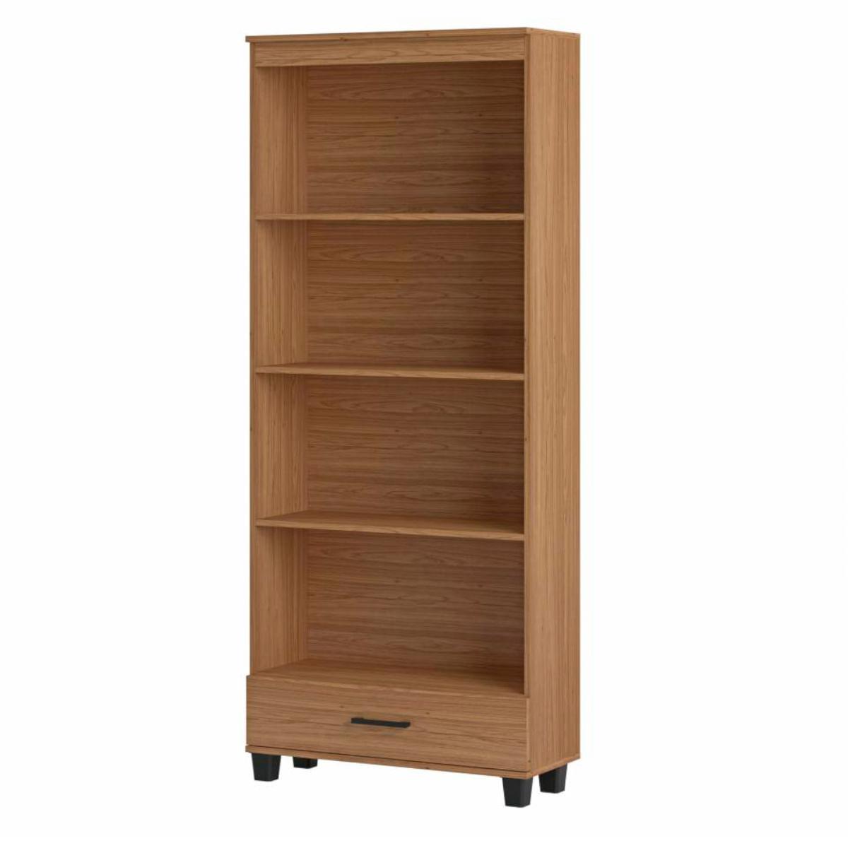 Estante Decorativa para Livros 77x30x184 cm em MDF Freijó C57 Dalla Costa