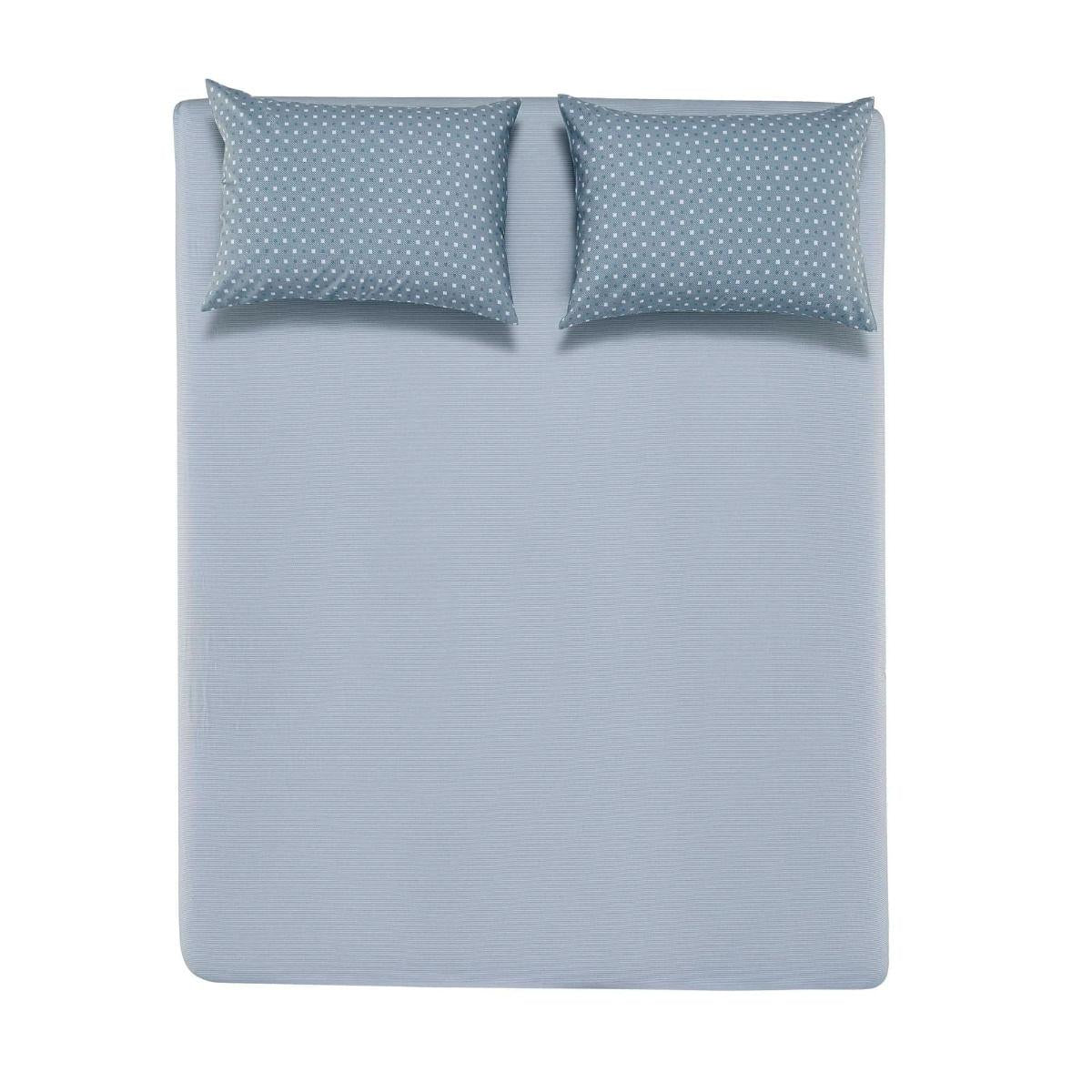 Jogo de Cama Casal Karsten 100% Algodão Alan Azul