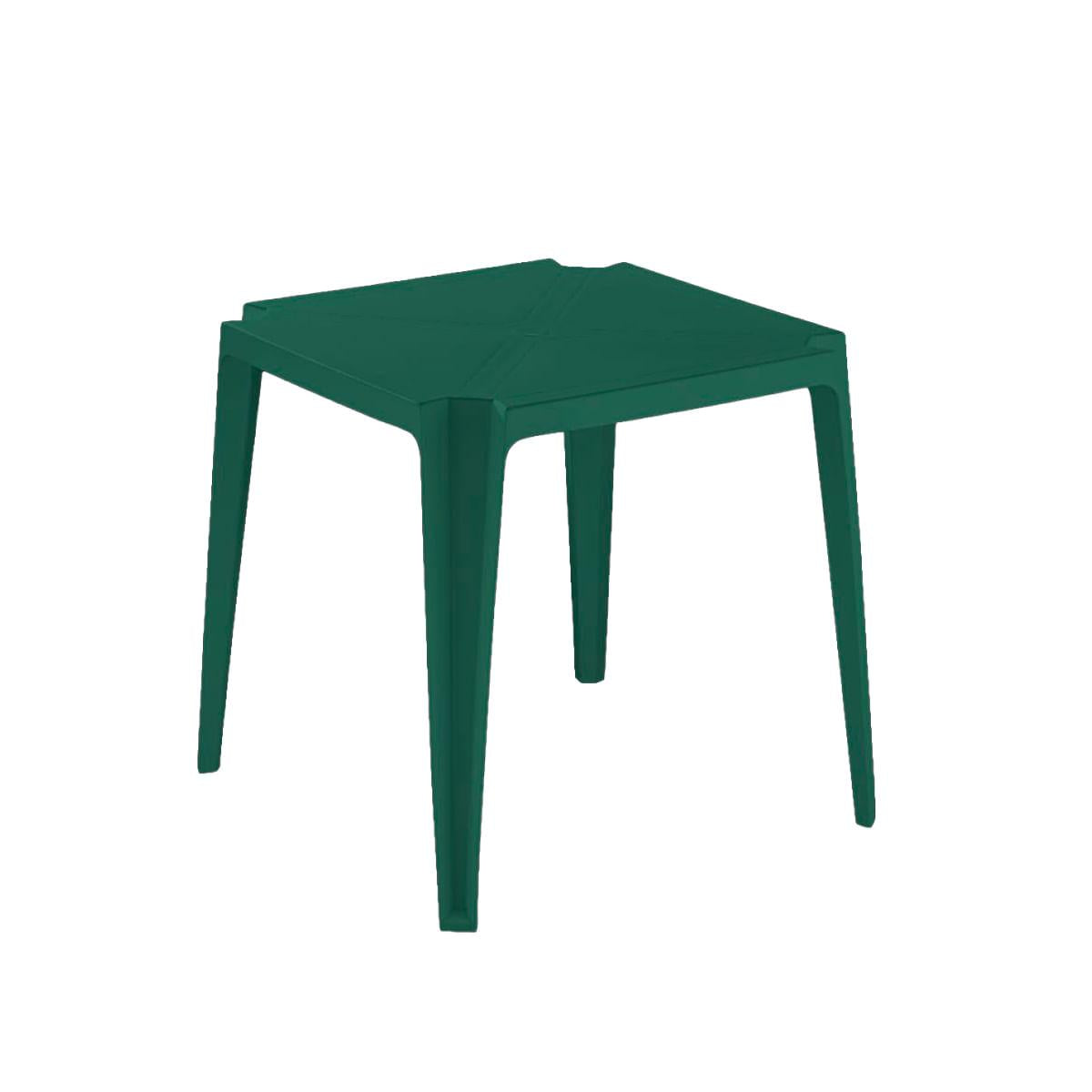 Mesa Plástica Empilhável Bar Verde 70x70x71 cm Pisani