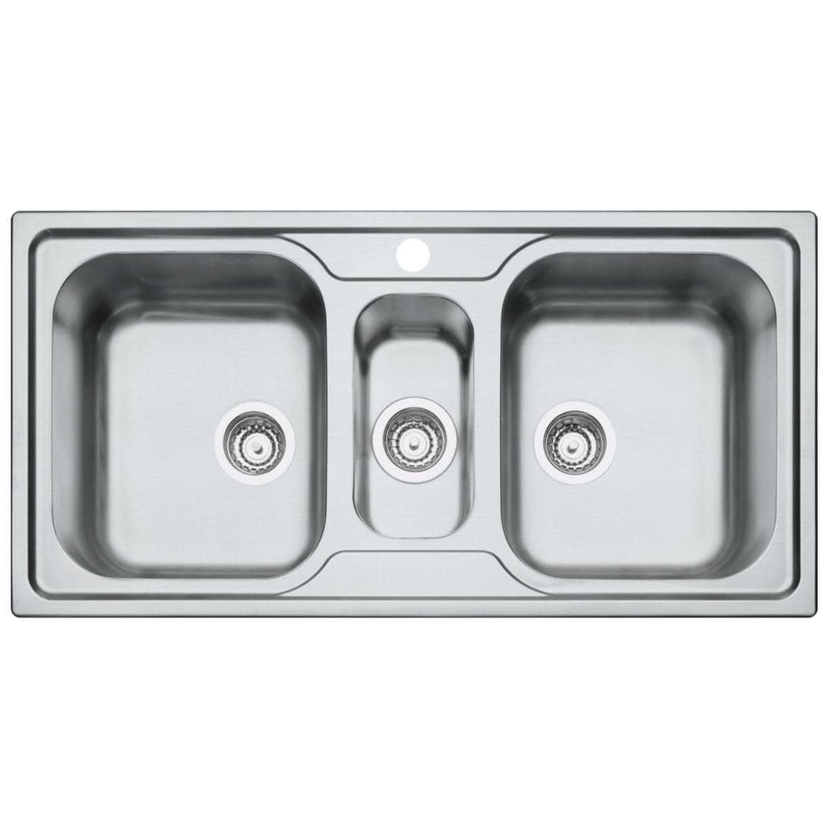 Cuba de Sobrepor Tramontina Marea 2.5C 34 em Aço Inox Acetinado 100 x 50 cm
