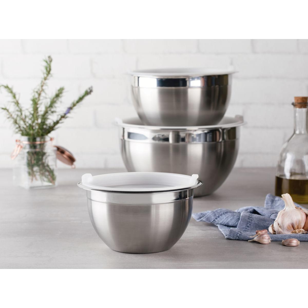 Jogo de Potes Tramontina Cucina Aço Inox 3 Peças