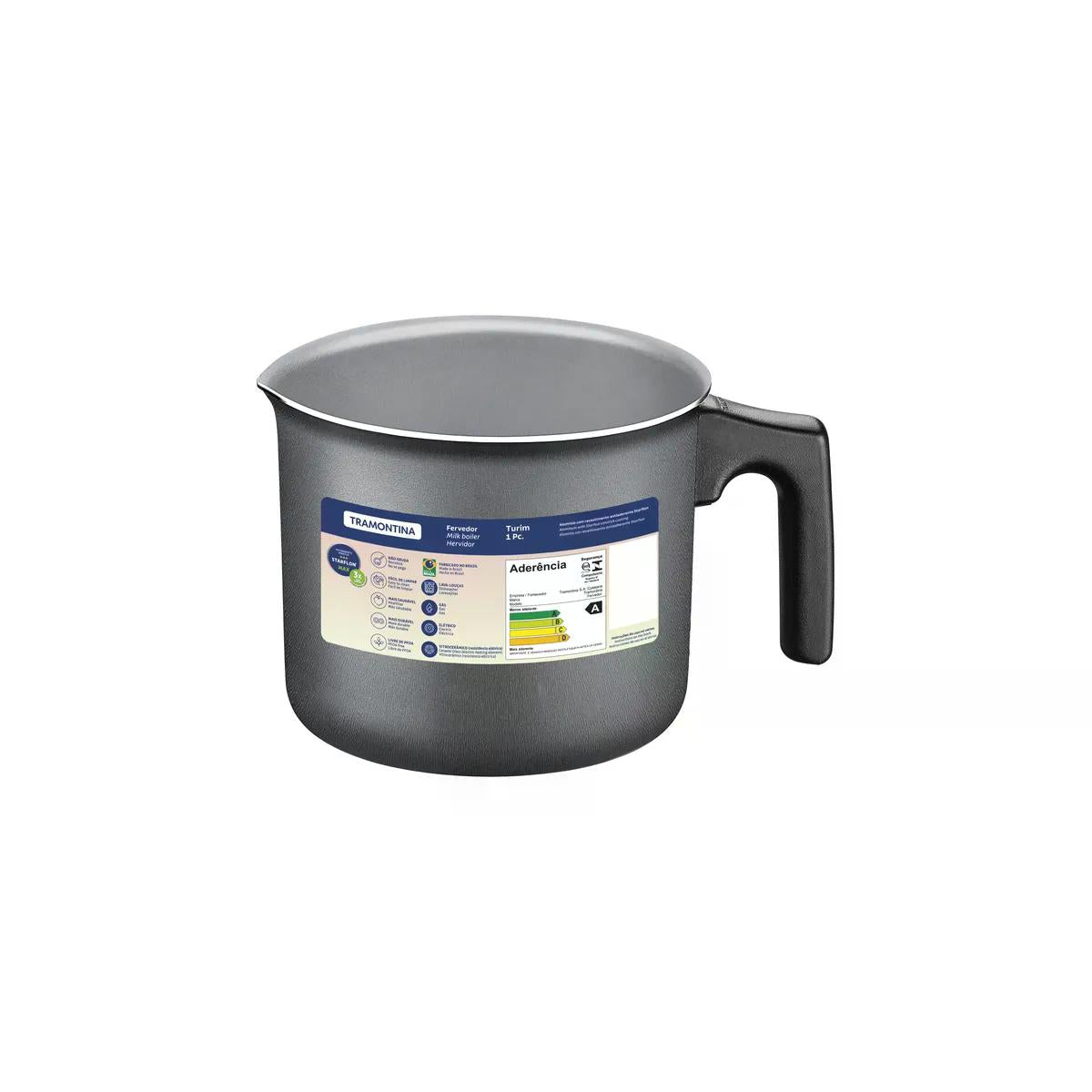 Fervedor Tramontina Turim Antiaderente Chumbo 14 cm 1,7 L