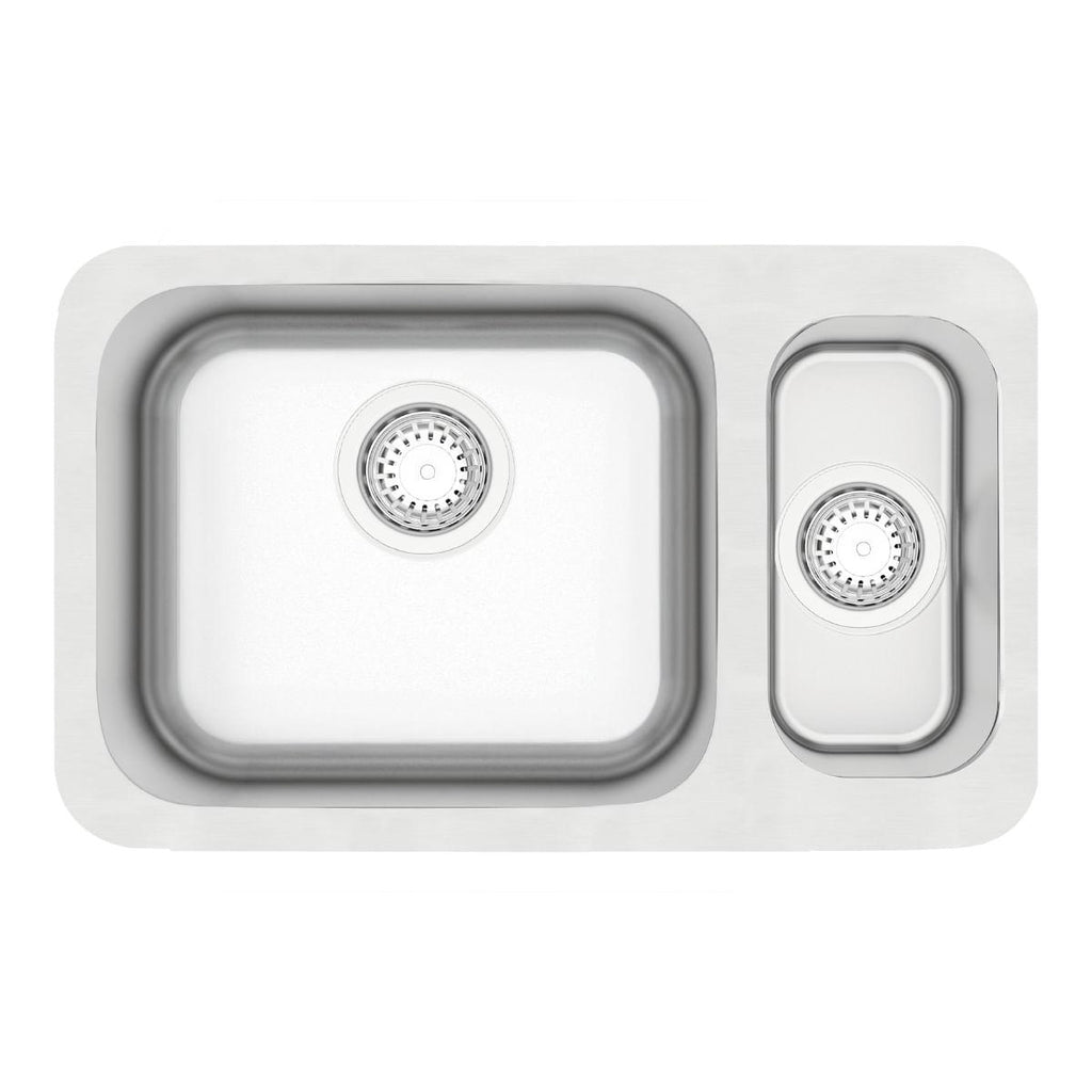Cuba de Embutir Tramontina Dora Duo 1.5C 40 BL 64x39 cm em Aço Inox Escovado