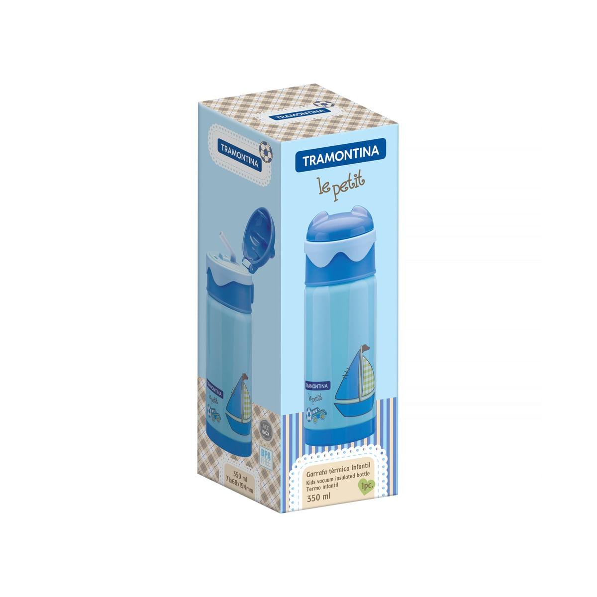 Garrafa Térmica Tramontina Infantil Azul 350 ml 61649030