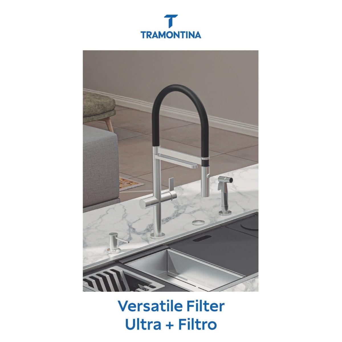Monocomando para Cozinha Tramontina Versatile Filter Ultra com Filtro de Água