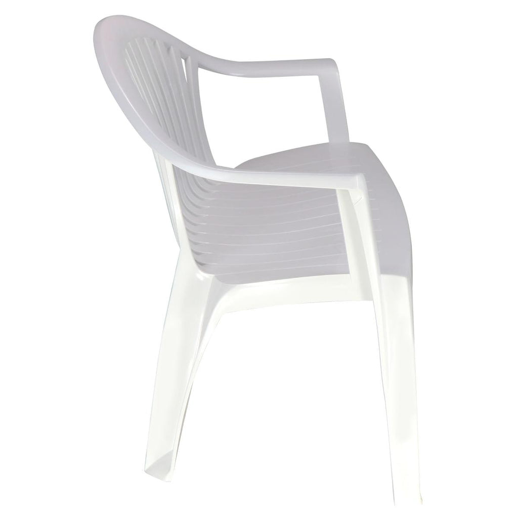 Banco Tramontina Leme 114 cm em Polipropileno Branco