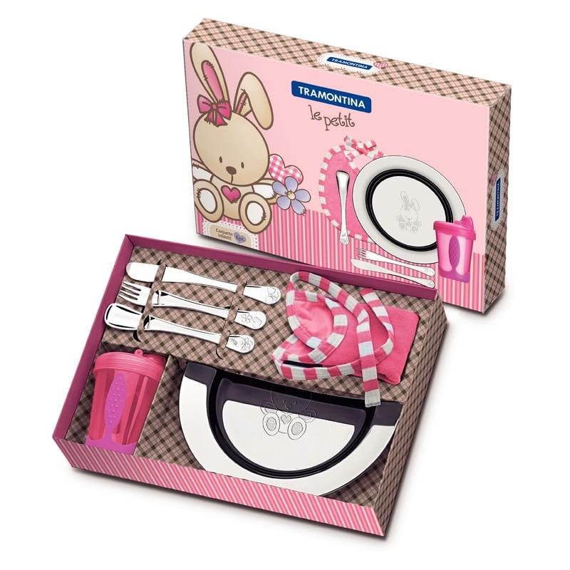 Conjunto Infantil Aço Inox 6 peças LE PETIT Menina Tramontina 64250645