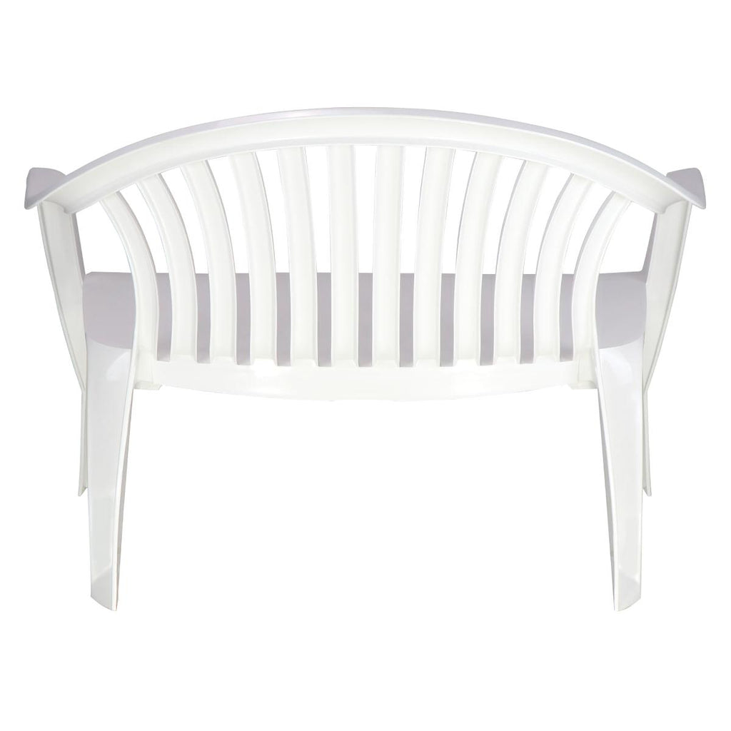 Banco Tramontina Leme 114 cm em Polipropileno Branco