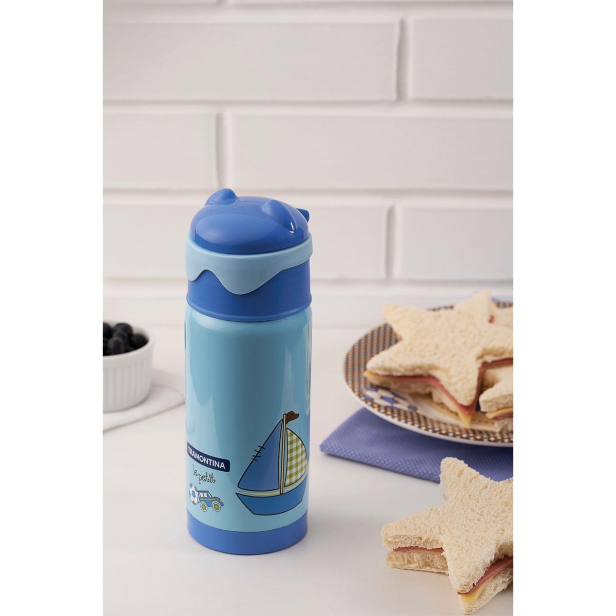 Garrafa Térmica Tramontina Infantil Azul 350 ml 61649030