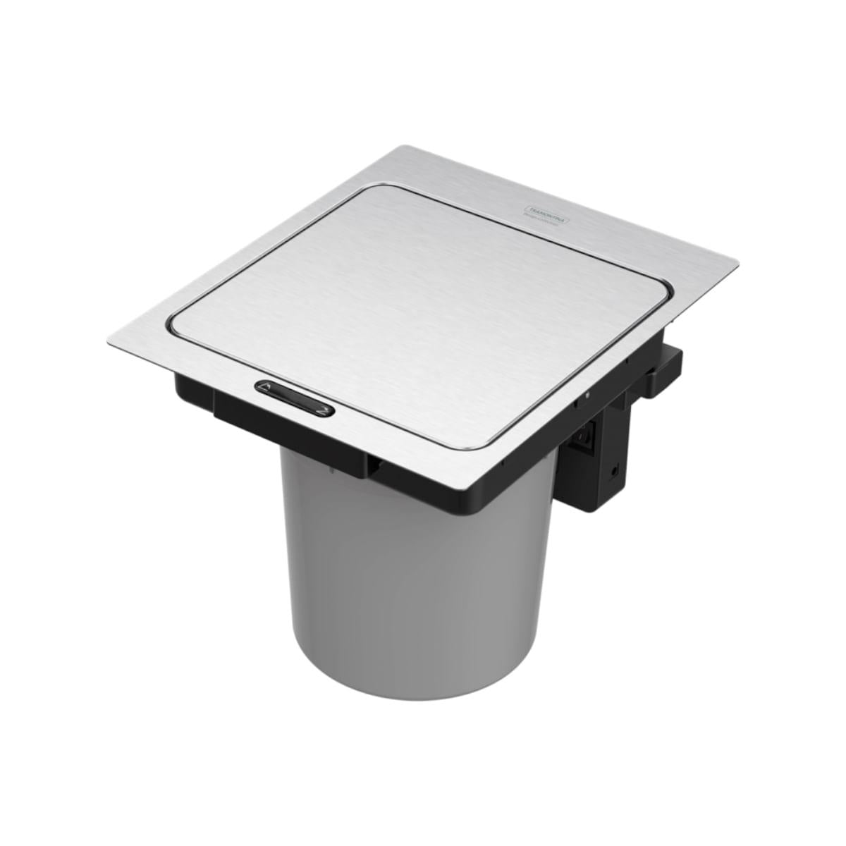 Lixeira de Embutir com Sensor Tramontina Next em Aço Inox com Balde Plástico 5 L