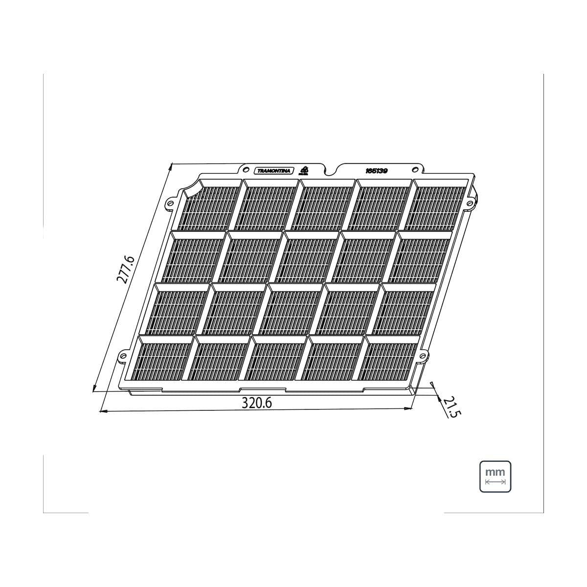 Filtro de Carvão Ativado Ambifresh 4 para Coifas Tramontina