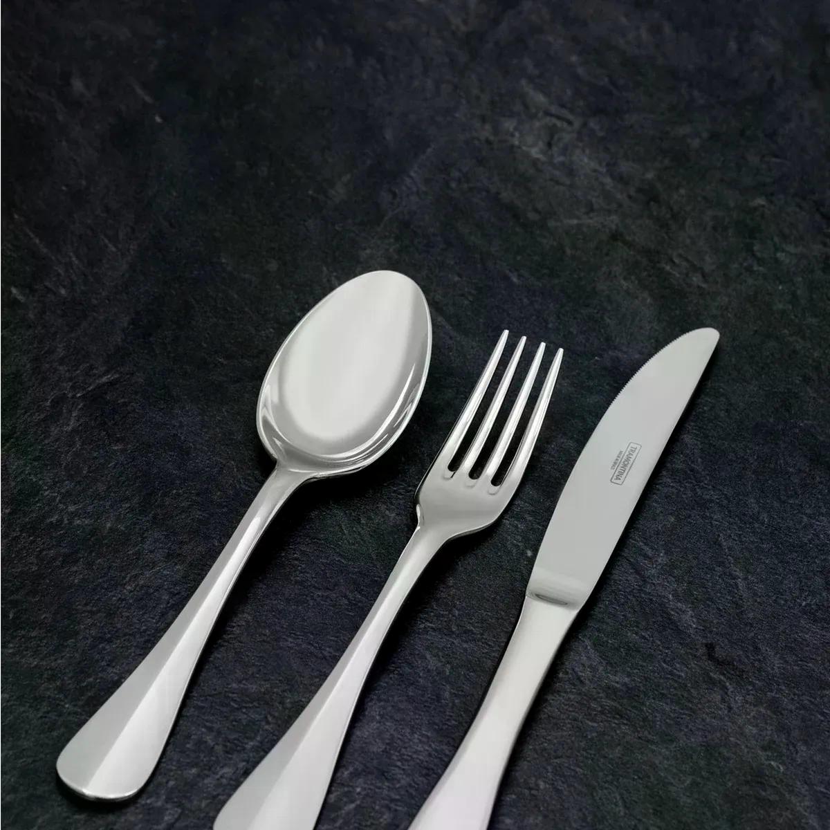 Faqueiro Tramontina Classic Aço Inox 76 Peças com Estojo de Madeira