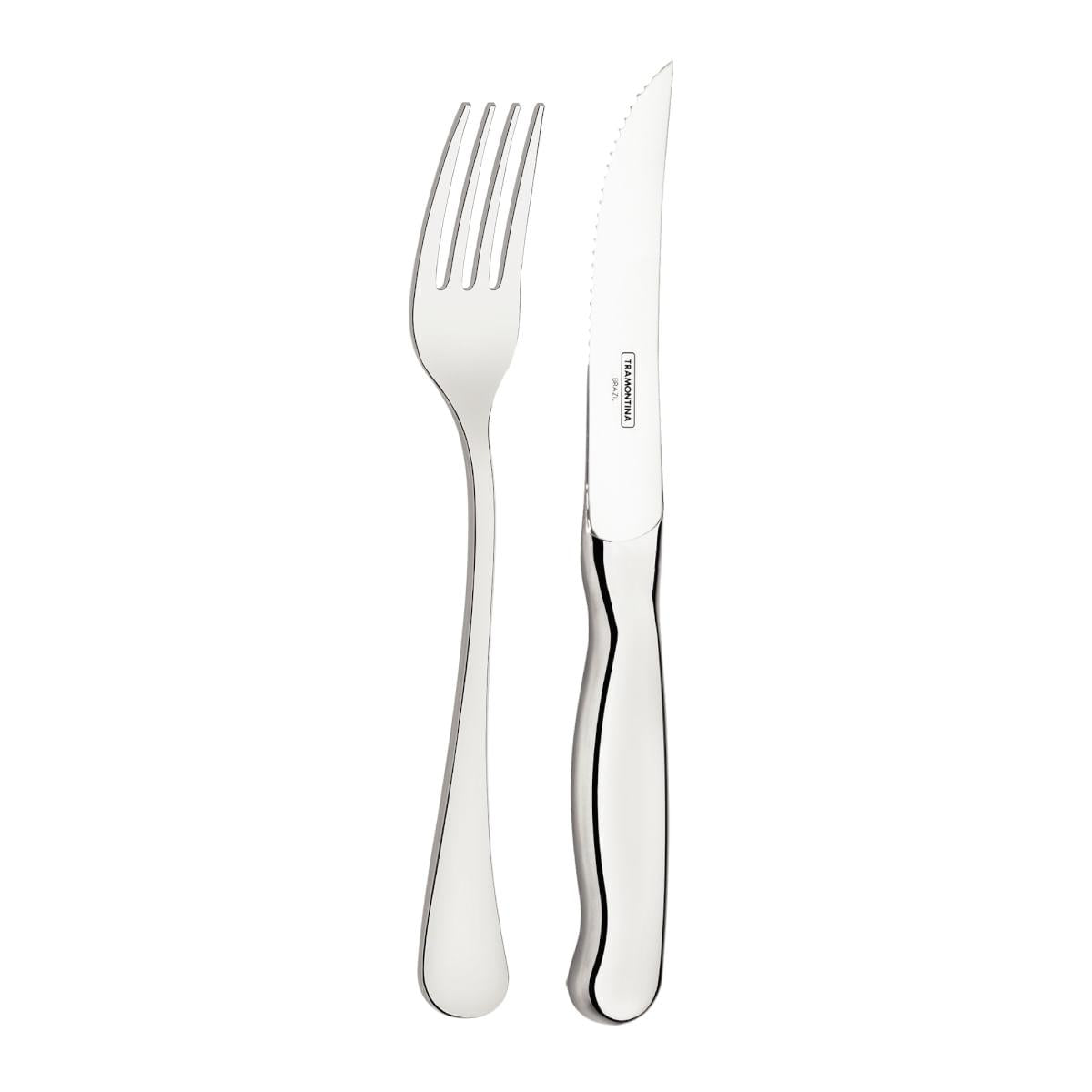 Jogo para Churrasco Tramontina Zurique em Aço Inox Facas Jumbo 12 Peças