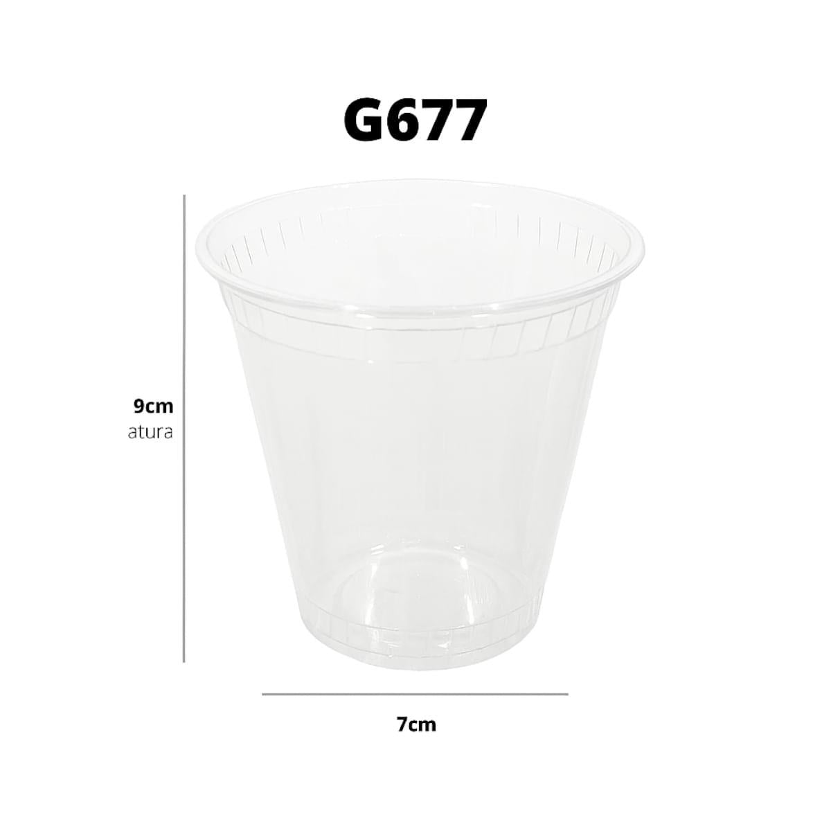 Copo para Doce 250ml 400un G677 Galvanotek