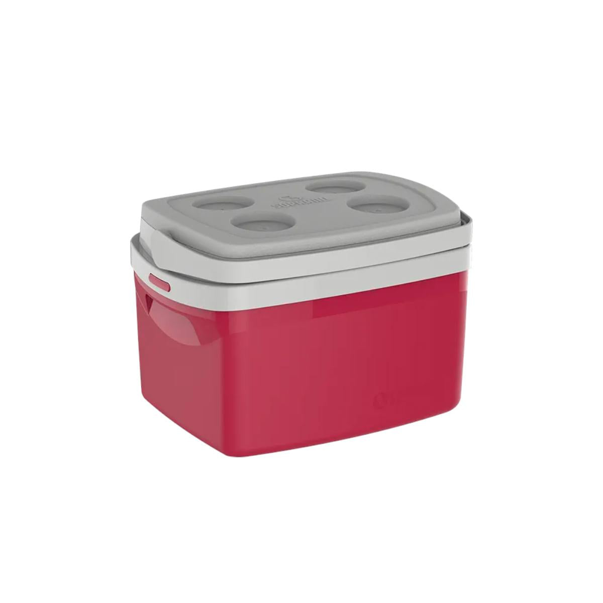 Combo Caixa Térmica Tropical 32L/12L/5L Vermelha Soprano
