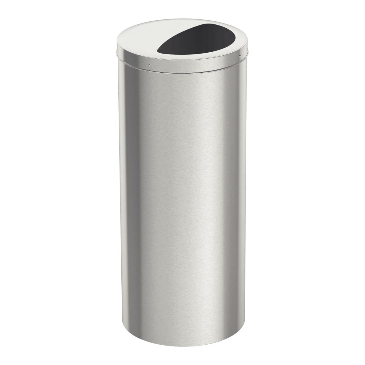 Lixeira em aço inox Tramontina Udine 30 L com Tampa Meia Lua Scotch Brite