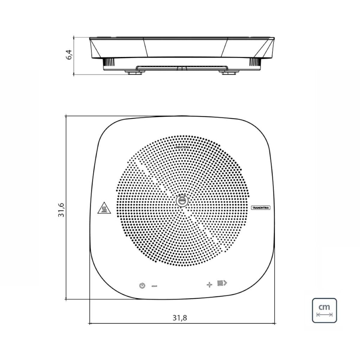 Cooktop Portátil Conectado Tramontina Guru por Indução