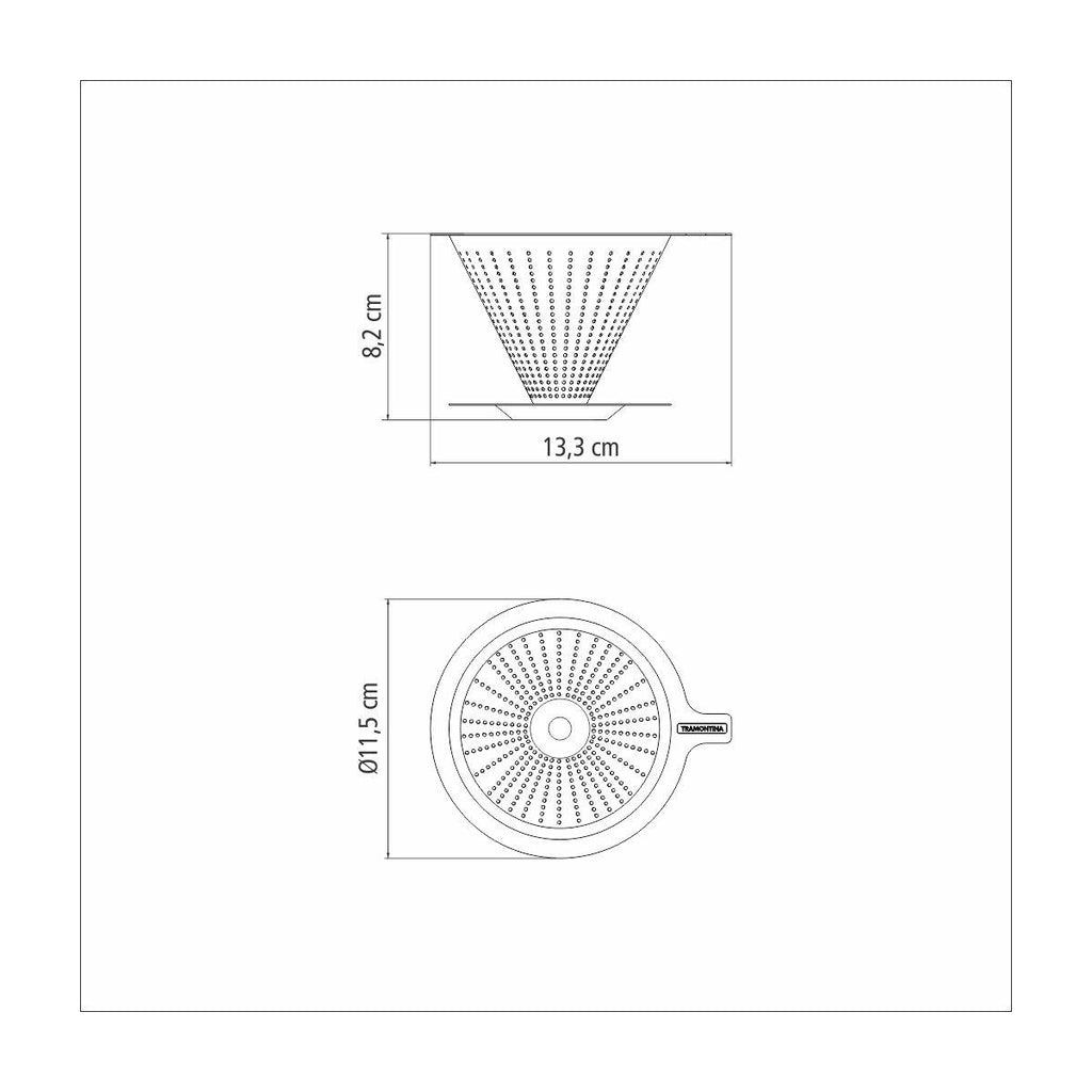Coador Filtro de Café Tramontina em Aço Inox