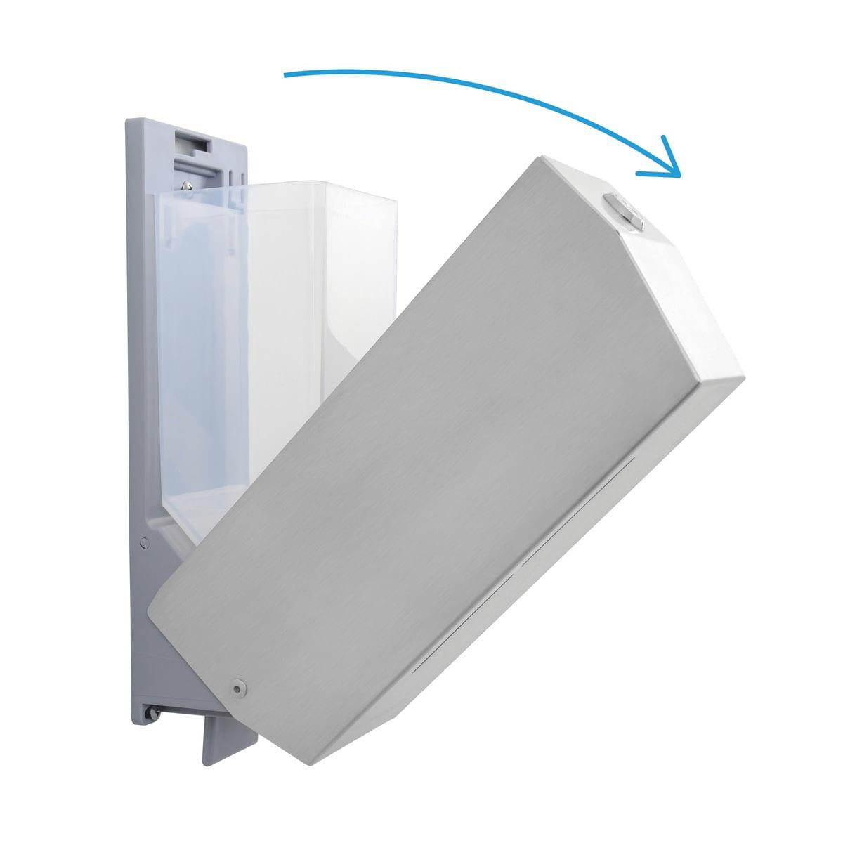 Dispenser para Sabão Líquido Tramontina em Aço Inox com Acabamento Scotch Brite e Recipiente em ABS